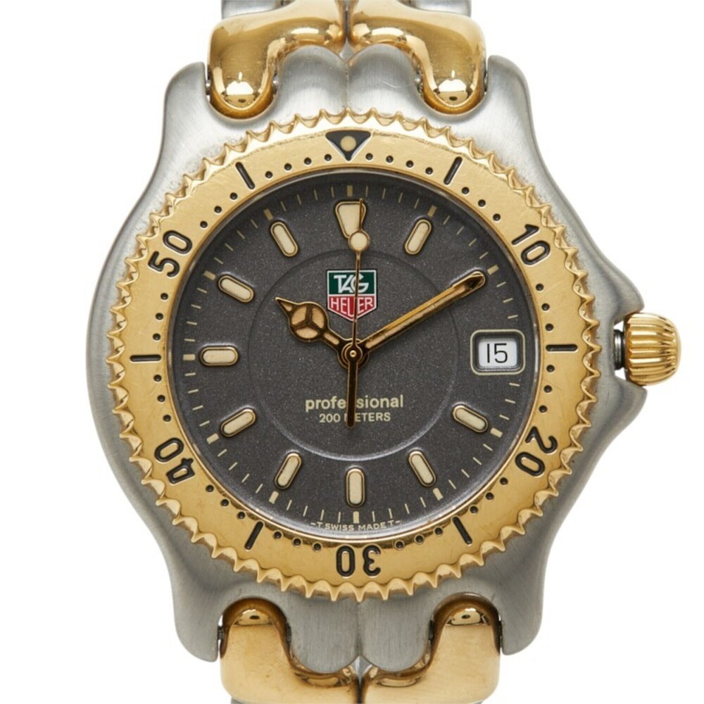 TAG Heuer Cell Professional 200 Watch WG1120-KO Quartz Gray Dial Stainless St...